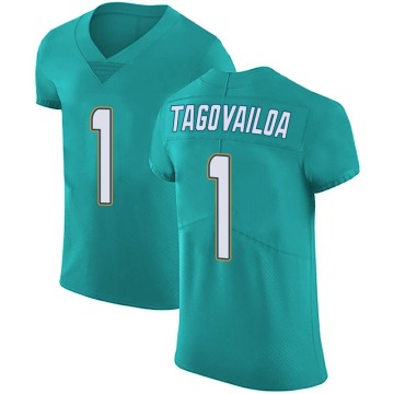 Tua Tagovailoa Men's Green Elite Aqua Team Color Vapor Untouchable Jersey