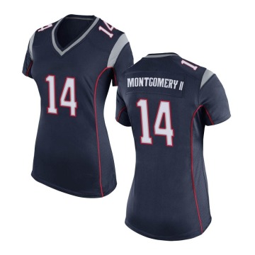 Ty Montgomery Women's Navy Blue Game Team Color Jersey