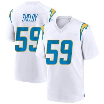 Ty Shelby Men's White Game Jersey