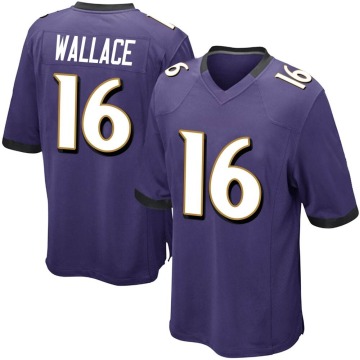 Tylan Wallace Youth Purple Game Team Color Jersey