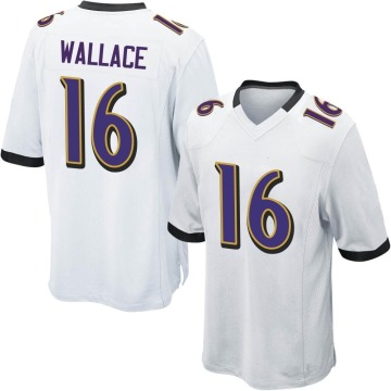 Tylan Wallace Youth White Game Jersey
