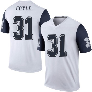 Tyler Coyle Men's White Legend Color Rush Jersey