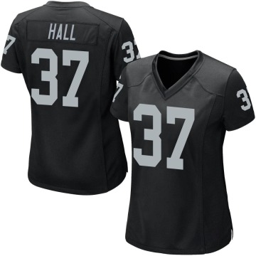 Tyler Hall Women's Black Game Team Color Jersey
