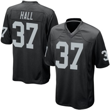 Tyler Hall Youth Black Game Team Color Jersey