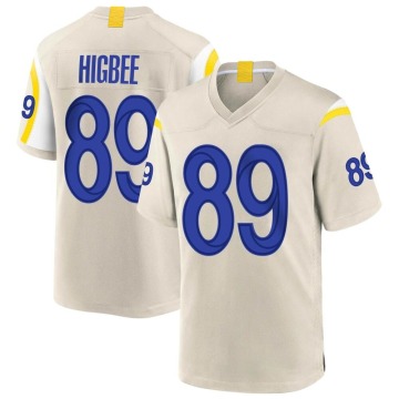 Tyler Higbee Men's Game Bone Jersey