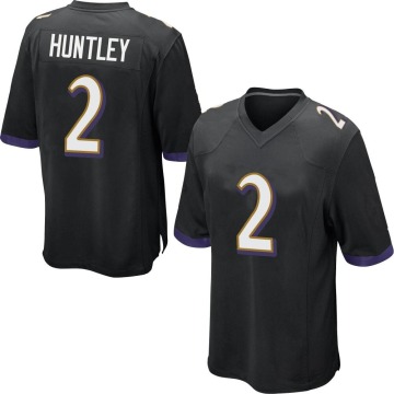 Tyler Huntley Youth Black Game Jersey