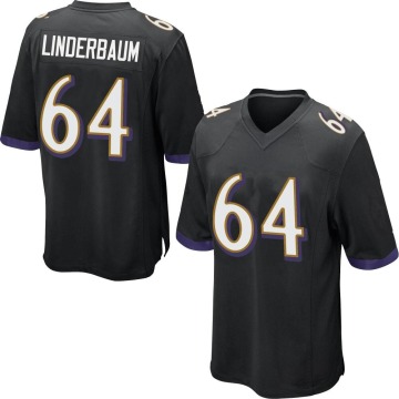 Tyler Linderbaum Youth Black Game Jersey
