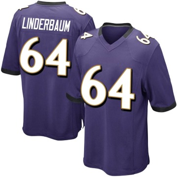 Tyler Linderbaum Youth Purple Game Team Color Jersey