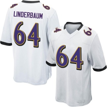 Tyler Linderbaum Youth White Game Jersey