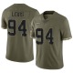 Tyquan Lewis Men's Olive Limited 2022 Salute To Service Jersey