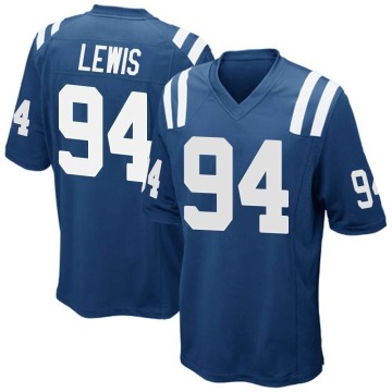 Tyquan Lewis Men's Royal Blue Game Team Color Jersey