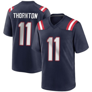 Tyquan Thornton Men's Navy Blue Game Team Color Jersey