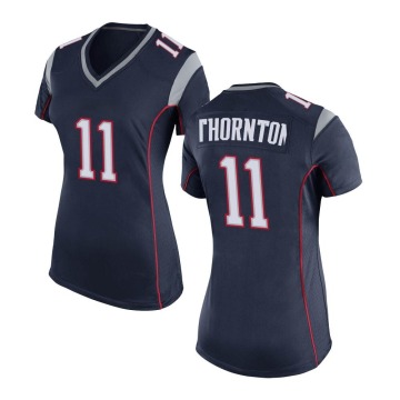 Tyquan Thornton Women's Navy Blue Game Team Color Jersey
