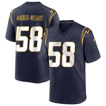 Tyreek Maddox-Williams Men's Navy Game Team Color Jersey