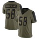 Tyreek Maddox-Williams Men's Olive Limited 2021 Salute To Service Jersey