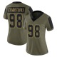 Tyrone Crawford Women's Olive Limited 2021 Salute To Service Jersey