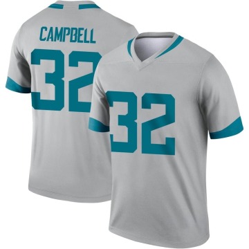 Tyson Campbell Men's Legend Silver Inverted Jersey