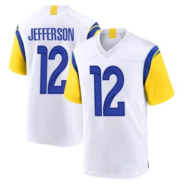 Van Jefferson Men's White Game Jersey
