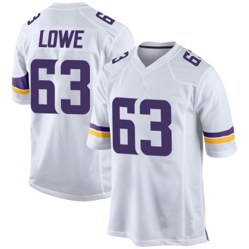Vederian Lowe Men's White Game Jersey