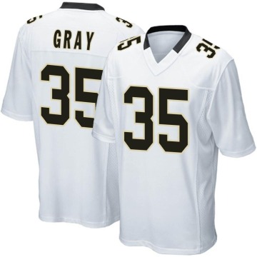 Vincent Gray Men's White Game Jersey