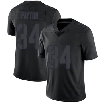 Walter Payton Men's Black Impact Limited Jersey