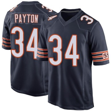 Walter Payton Youth Navy Game Team Color Jersey