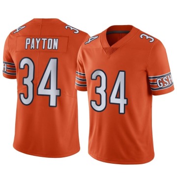 Walter Payton Youth Orange Limited Alternate Vapor Jersey