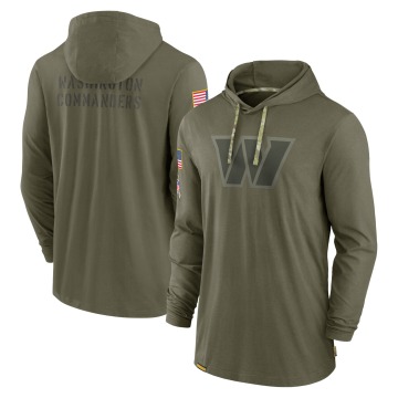 Washington Commanders Men's Olive 2022 Salute to Service Tonal Pullover Hoodie
