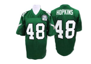 Wes Hopkins Men's Green Authentic Throwback Jersey