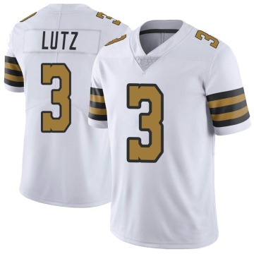 Wil Lutz Men's White Limited Color Rush Jersey