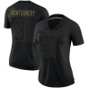 Wilbert Montgomery Women's Black Limited 2020 Salute To Service Jersey