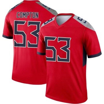 Will Compton Youth Red Legend Inverted Jersey