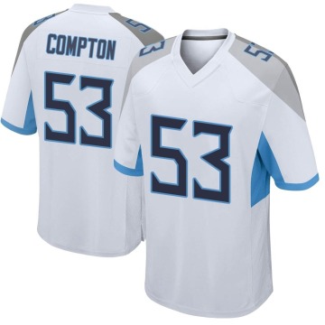 Will Compton Youth White Game Jersey