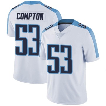 Will Compton Youth White Limited Vapor Untouchable Jersey