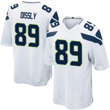 Will Dissly Men's White Game Jersey
