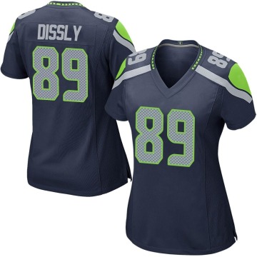 Will Dissly Women's Navy Game Team Color Jersey