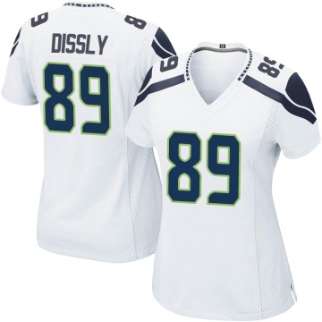 Will Dissly Women's White Game Jersey