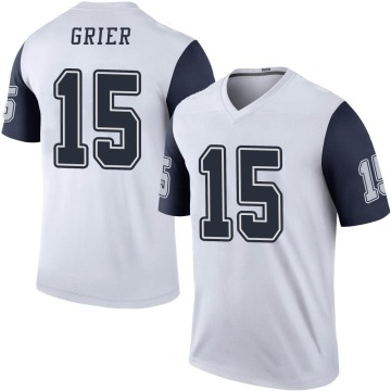 Will Grier Youth White Legend Color Rush Jersey