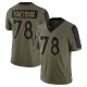 Will Sherman Men's Olive Limited 2021 Salute To Service Jersey