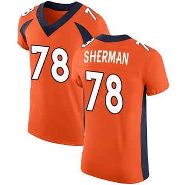 Will Sherman Men's Orange Elite Team Color Vapor Untouchable Jersey