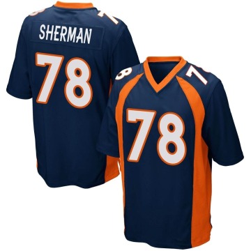 Will Sherman Youth Navy Blue Game Alternate Jersey