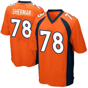 Will Sherman Youth Orange Game Team Color Jersey