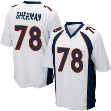 Will Sherman Youth White Game Jersey