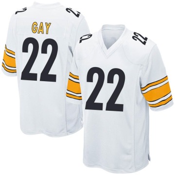 William Gay Youth White Game Jersey