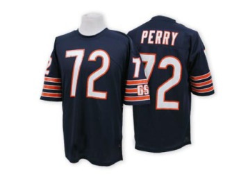 William Perry Men's Blue Authentic Team Color Throwback Jersey