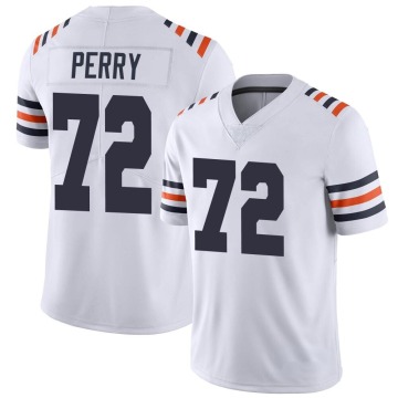 William Perry Men's White Limited Alternate Classic Vapor Jersey