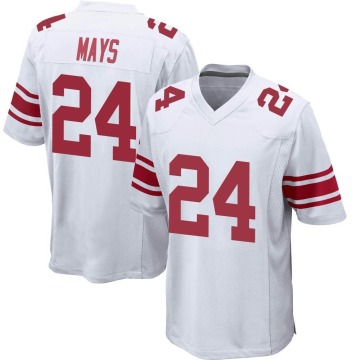 Willie Mays Youth White Game Jersey