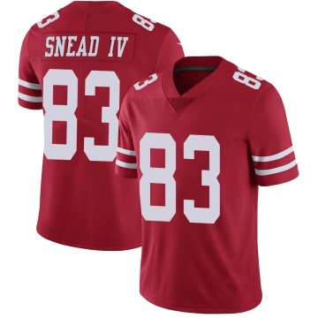 Willie Snead IV Youth Red Limited Team Color Vapor Untouchable Jersey