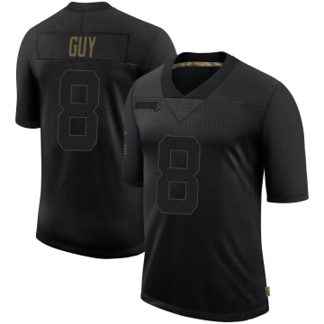 Wilson Ray Guy Men's Black Limited 2020 Salute To Service Jersey