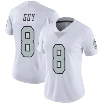 Wilson Ray Guy Women's White Limited Color Rush Jersey